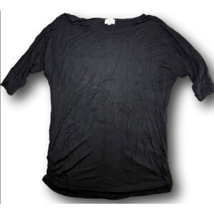Women's MATCHSTICK Black Long Sleeve Tee Plus Size XXL